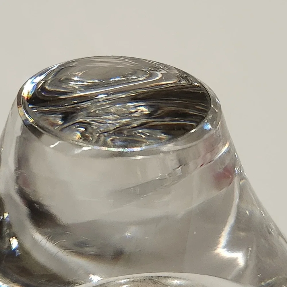 Heart Bud Vase Home Decor Small Clear Hand Blown Glass